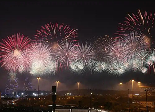 东宁市焰火晚会